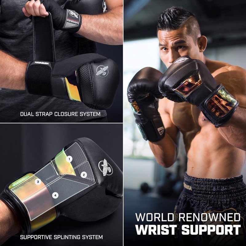 Hayabusa T3 Boxing Gloves -black/Iridescent 